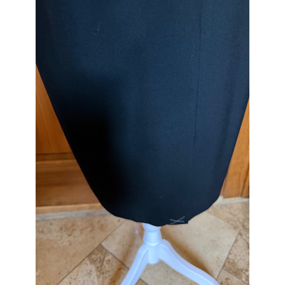 Ann Taylor Black Sleeveless Notched V-Neck Sheath Dress Size 12 Tall 457580 - Picture 11 of 13